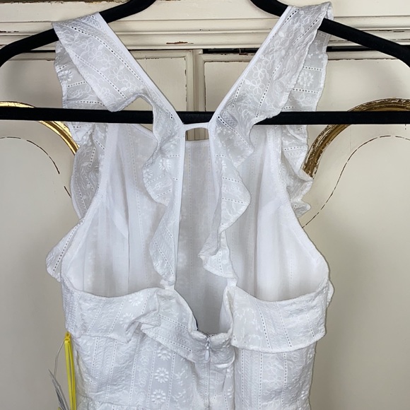 CeCe White Eyelet APR Daycassion Dress - Picture 4 of 11